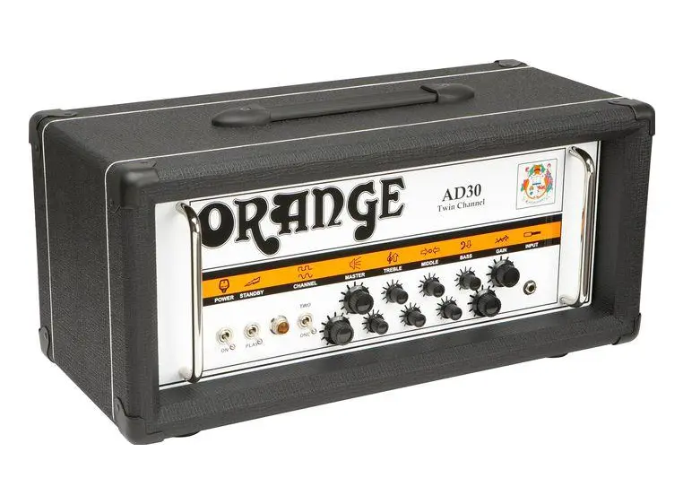 Orange AD30HTC topp med tvillingkanaler 30W klasse A svart finish 